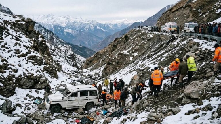 हिमाचल में गहरी खाई में गिरी कार, 8 की मौत